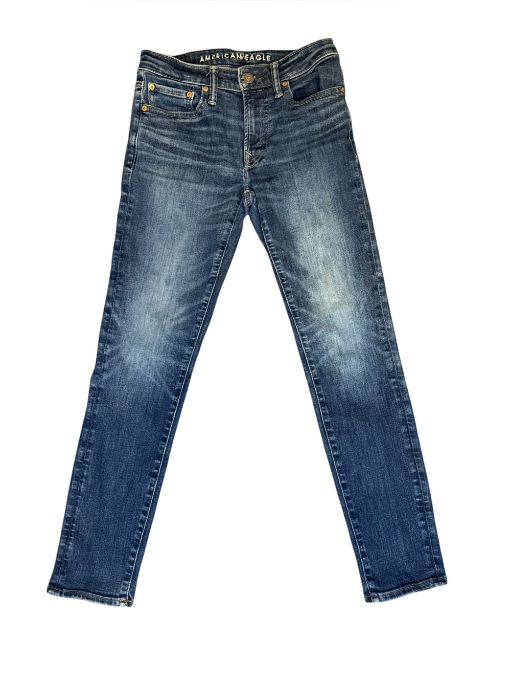American Eagle Outfitters Skinny Washed Blue Jeans